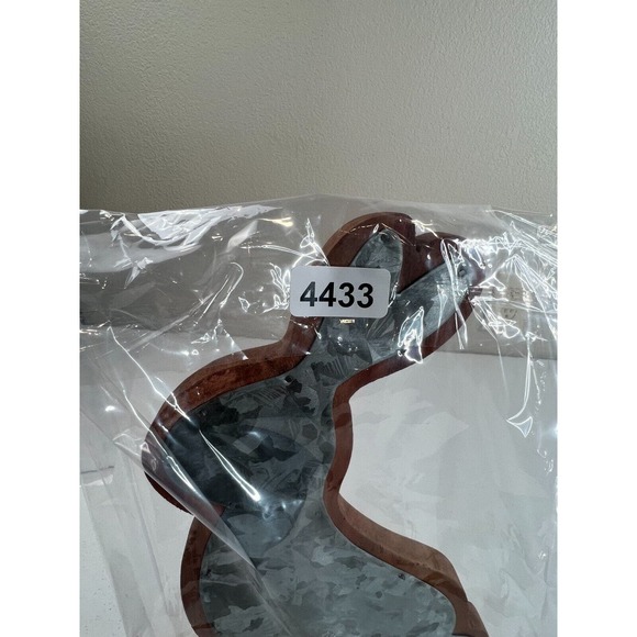 Home Decorative Blue Cut-Out Wooden Tabletop Bunny Rabbit Figurine‎ - Picture 10 of 10